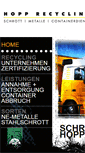 Mobile Screenshot of hopp-recycling.de
