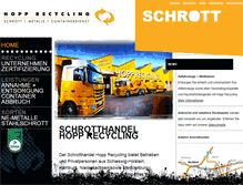 Tablet Screenshot of hopp-recycling.de